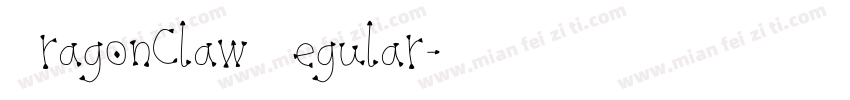 DragonClaw Regular字体转换